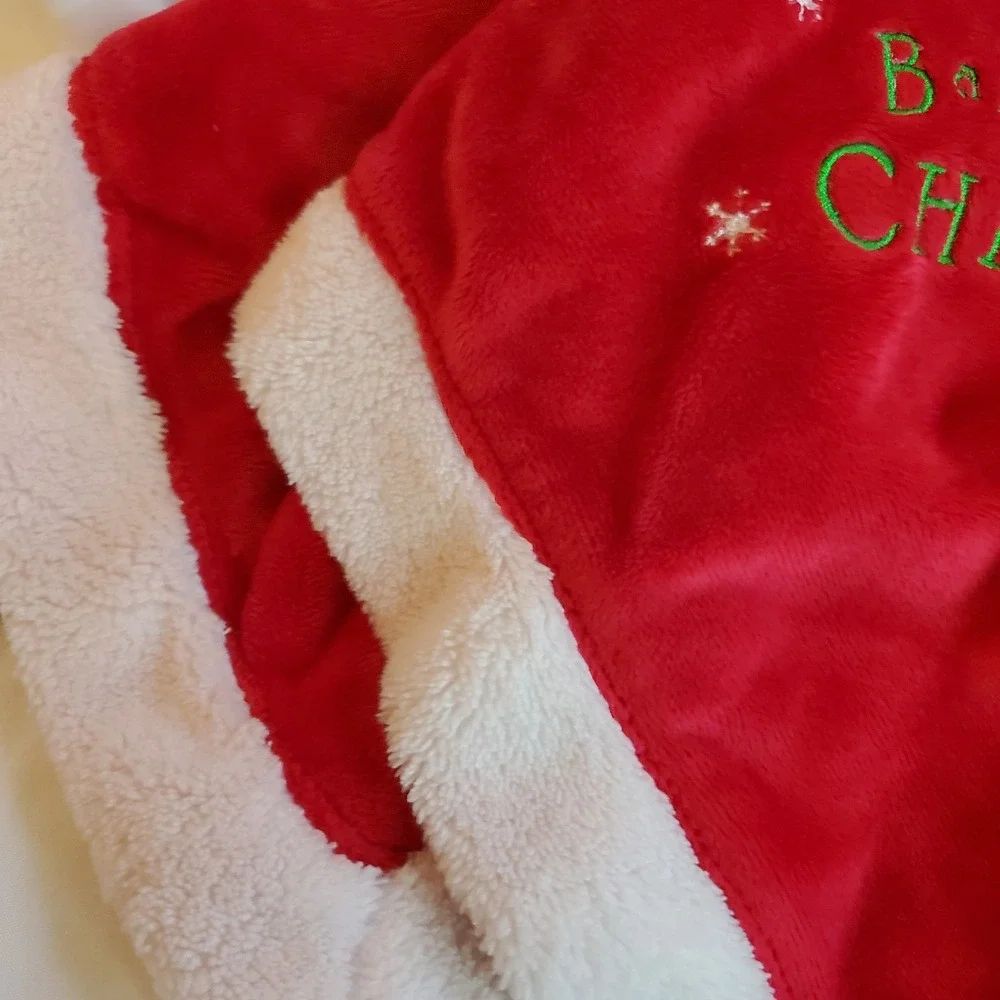 Mary Meyer Santa Lovey Security Blanket Christmas‎ Snowflakes Baby Toy